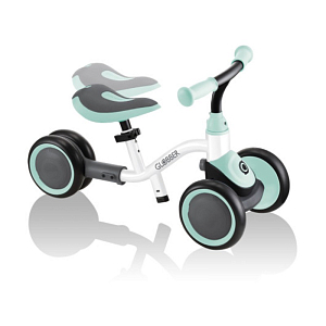 Каталка-беговел с ручкой GLOBBER "LEARNING BIKE" 3 в 1, бело-мятная